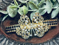 Black gray Clear Crystal butterfly rhinestone barrette approximately 3.0” gold tone formal hair accessories gift wedding bridesmaid prom birthday mother of bride groom