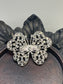 Luxe’s clear Crystal butterfly Brooch Rhinestone silver tone woman with rhinestone gift scarf accessory