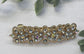 Clear Crystal rhinestone barrette approximately 3.0” gold tone formal hair accessories gift wedding bridesmaid