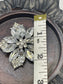Luxe’s clear Crystal Star flower Brooch Rhinestone silver gold tone woman with rhinestone gift scarf accessory