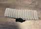 Handmade cream gray black Beaded headband 100% cotton girls headband gift flowers 18” strechable soft gentle headband
