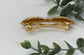 Gold bow Crystal rhinestone barrette approximately 3.0” gold tone formal hair accessories gift wedding bridesmaid