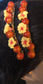 Yellow Coral Flower Beads Gold Tone Side Comb 2pc Set