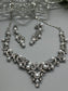 Pearl Crystal Rhinestone Bridal Necklace Earrings Sets Wedding Formal Shower Party Event Accessories