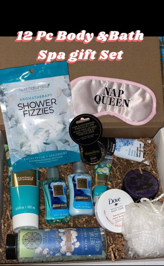 12  & bath spa gift set Box Valentine’s Day Birthday Shower Thinking Of You Get well any occasion gift sets