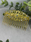 Crystal Rhinestone Gold antique vintage style 3.5” side Comb formal princess wedding engagement sweet 16 party birthday gifts hair accessories