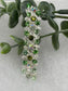 Green Crystal rhinestone barrette approximately 3.0” wedding bridal shower engagement formal princess accessory at