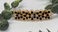 Dark brown Crystal rhinestone barrette approximately 3.0” gold tone formal hair accessories gift wedding bridesmaid
