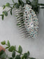 Baby Blue crystal vintage style silver tone side comb hair accessory accessories gift birthday event formal bridesmaid wedding