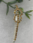 Gold eternal rings Crystal Rhinestone hair pin silver tone approx2.5” bridesmaid wedding formal princess accessory accessories