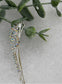 Crystal eternal rings Rhinestone hair pin silver tone approx 2.5” bridesmaid wedding formal princess accessory accessories