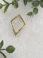 Gold Crystal Rhinestone  Hair clip  approximately 2.0” silver tone formal hair accessory gift wedding bridal Hair accessory