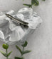 Silver Rose flower crystal rhinestone embellished alligator clip approximately 3.0” formal hair accessory wedding