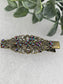 Rainbow crystal rhinestone 2.5” alligator clip  Antique vintage style bridal Wedding shower sweet 16 birthday princess bridesmaid hair accessory