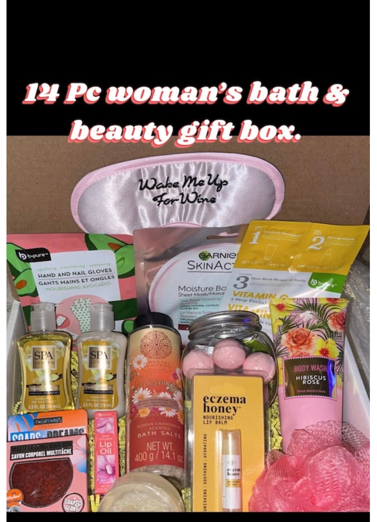 14 Pc Women’s body & bath spa gift set Box Valentine’s Day Birthday Shower Thinking Of You Get well.free shipping