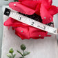 Pink Rose flower crystal rhinestone embellished Claw Jaw clip approximately Large 5.0”W 4.0”L formal hair accessory