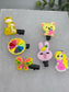 Girls hair clips 6pc set  yellow 1.0” 1.5” alligator clips girls little girls hair accessory accessories jewelry