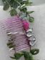 Pink faux crystal side comb 3.0” pink  plastic hair accessory bridal wedding Retro Bridal Party Prom Birthday gifts