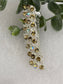 Gold Crystal rhinestone barrette silver approximately 3.0” wedding bridal shower engagement formal princess accessory at