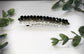 Black Crystal rhinestone barrette approximately 3.0” silver tone formal hair accessories gift wedding bridesmaid