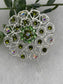 Green Crystal rhinestone hair clip approximately 2.0” wedding bridal shower engagement formal princess accessory