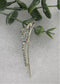 Crystal Rhinestone hair pin silver tone approx 2.5” bridesmaid wedding formal princess accessory accessories