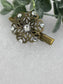 Clear crystal rhinestone flower 2.0”alligator clip Antique vintage style bridal Wedding shower sweet 16 birthday princess bridesmaid hair accessory