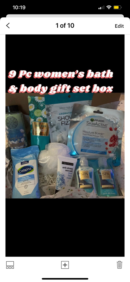 9 Pc bath and body womens gift sets valentines day Birthday Get Well Thinking Of You Gift.Free Shipping
