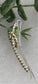 Gold Crystal Rhinestone hair pin silver tone approx 2.5” bridesmaid wedding formal princess accessory accessories